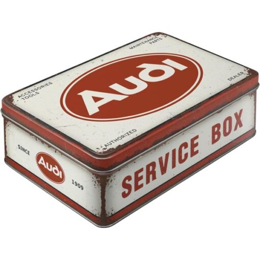 Tin Box Plat - Audi - Service Box