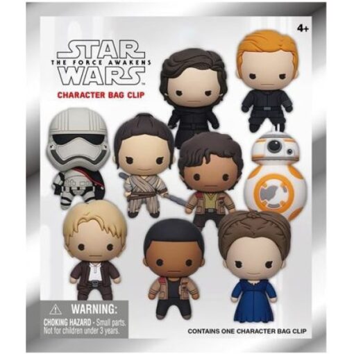 Star Wars: The Force Awakens Charm 3D PVC Bag Clips Mystery Pack